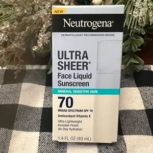 Neutrogena Ultra Sheer Face Liquid Sunscreen SPF 70